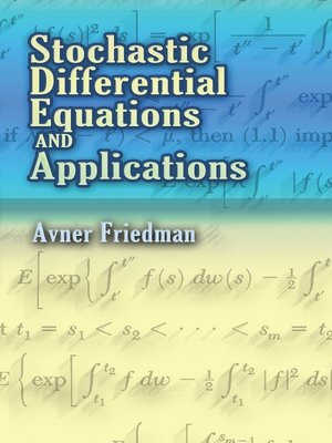 cover image of Stochastic Differential Equations and Applications